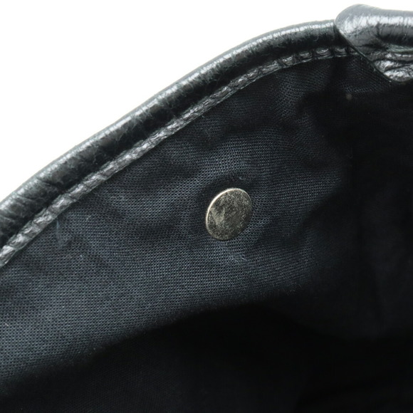 Balenciaga Leather Black Tote Bag Cabas Small Navy - Picture 6 of 6